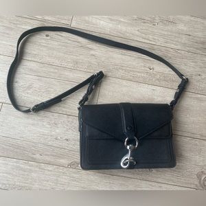 Black Leather Crossbody Bag
